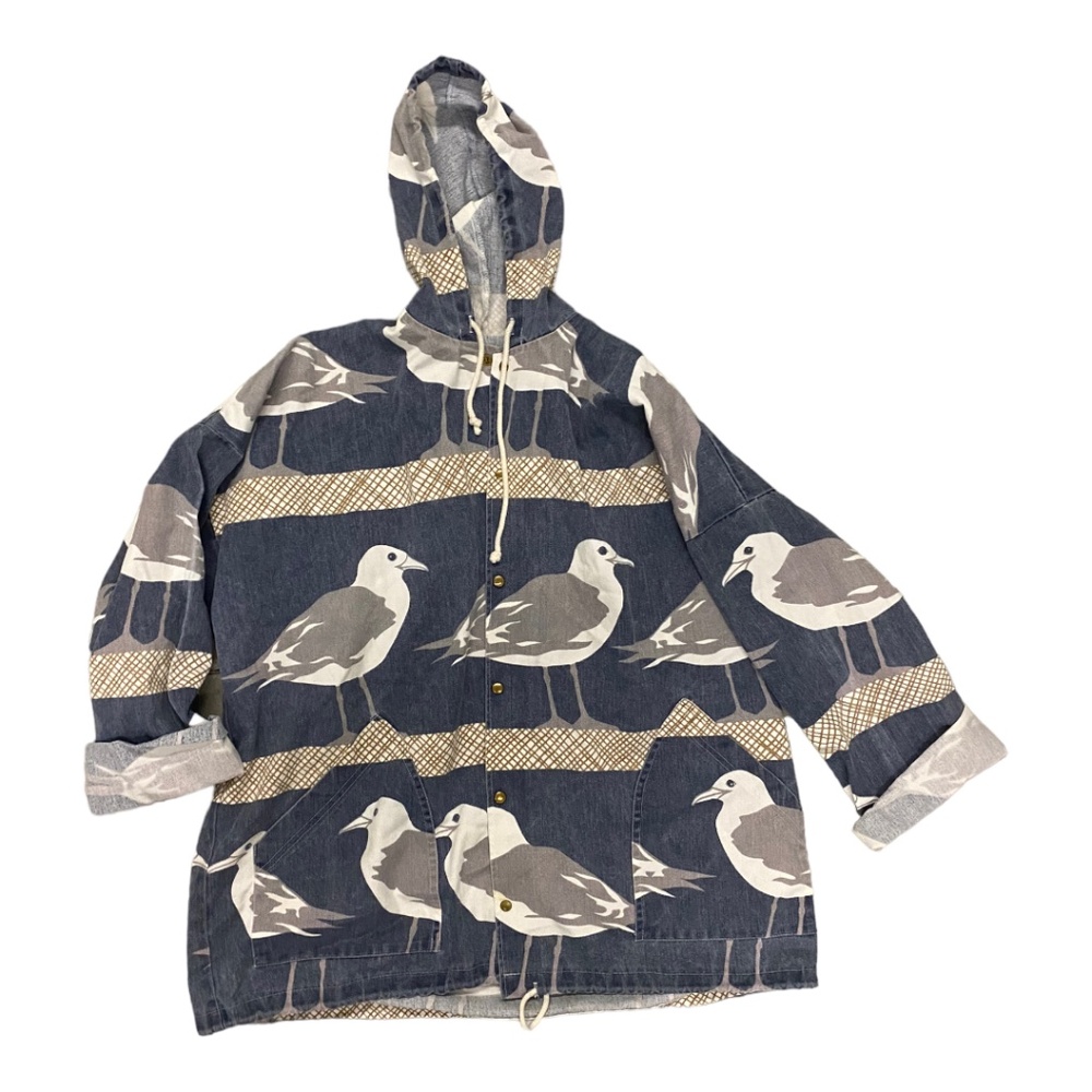ORVIS Vintage 80s Womens Canvas Hooded Seagull Jacket Size L/XL